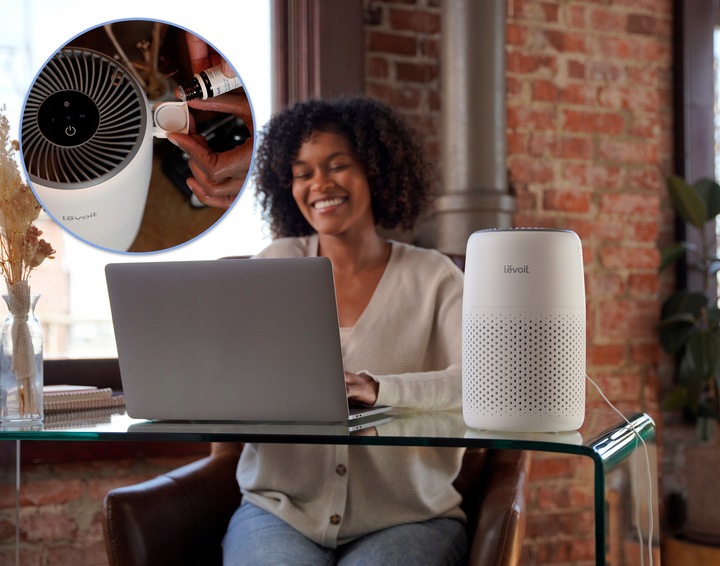 Oczyszczacz powietrza Levoit Core Mini HEPA wydajny 78 m3/h aroma 16 m2