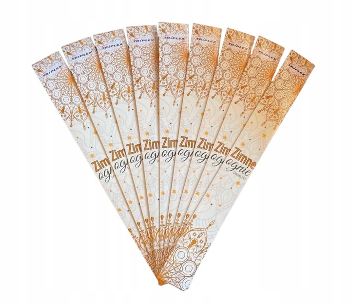 ZIMNE OGNIE 40cm - 80 sztuk - WESELE ŚLUB Triplex