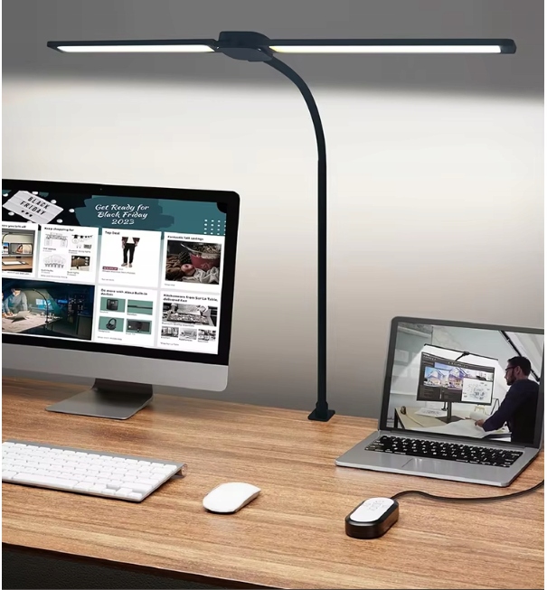 Lampka Biurkowa LED Na Biurko Szkolna Lampa Kreślarska do Biura 14W