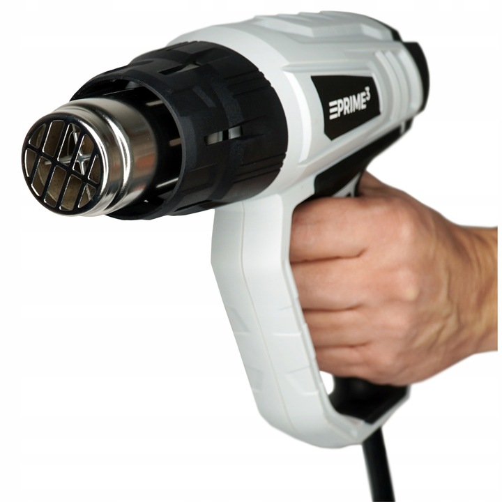 Opalarka 2000 W 600 C 2 Biegi Płynna Regulacja LCD Mocna + 6 Końcówek