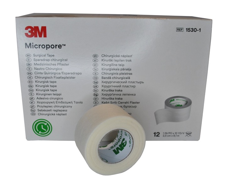 PRZYLEPIEC MICROPORE 3M 2,5cm x 9,1m 12SZT