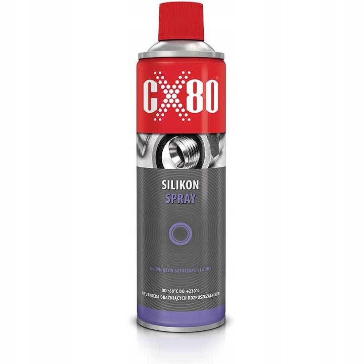 CX80 Silikon Spray Smar Sylikonowy Do Kontaktu z Żywnością w Sprayu 500 ml