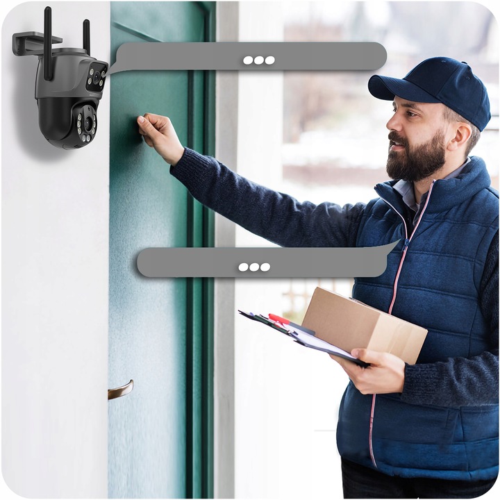 Kamera Zewnętrzna Obrotowa 2 OBIEKTYWY WIFI 2x3MPx LUXTORN ICS33DL-30V1 6MP