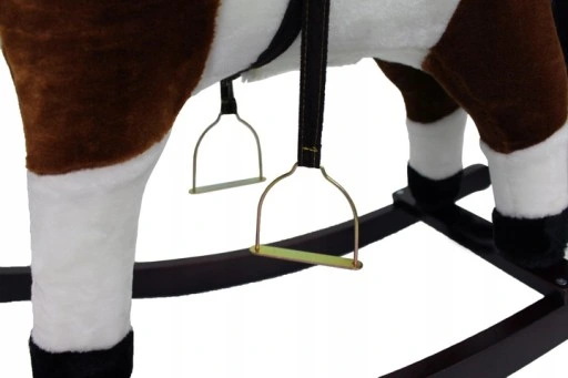 ŚPIEWAJĄCY KOŃ NA BIEGUNACH 74cm DUŻY BUJANY KONIK