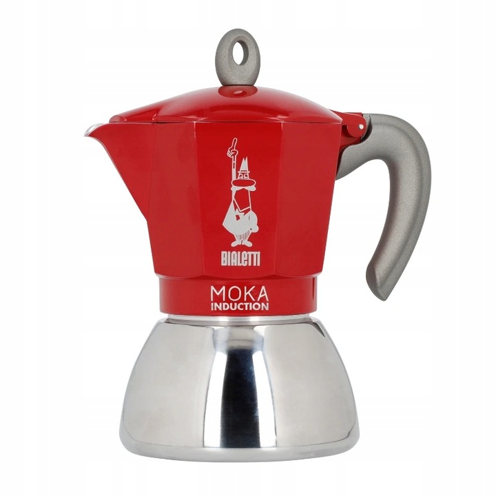 Kawiarka Bialetti New Moka Induction 6tz czerwona