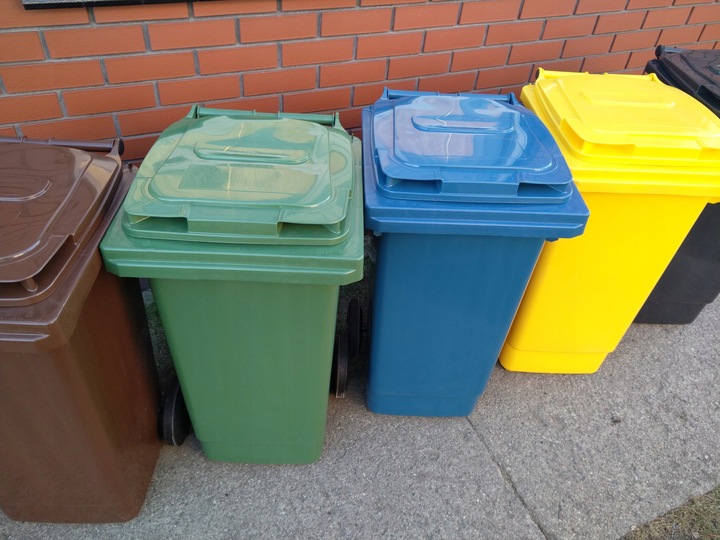 POJEMNIK KOSZ KUBEŁ 120L NA ŚMIECI ODPADY-MOCNY PL