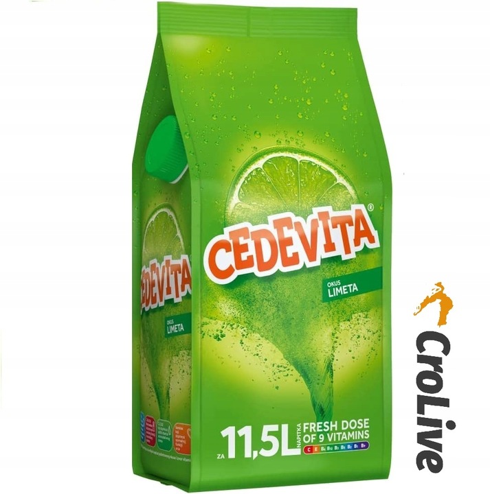 Napój witaminowy Cedevita o smaku limonki.