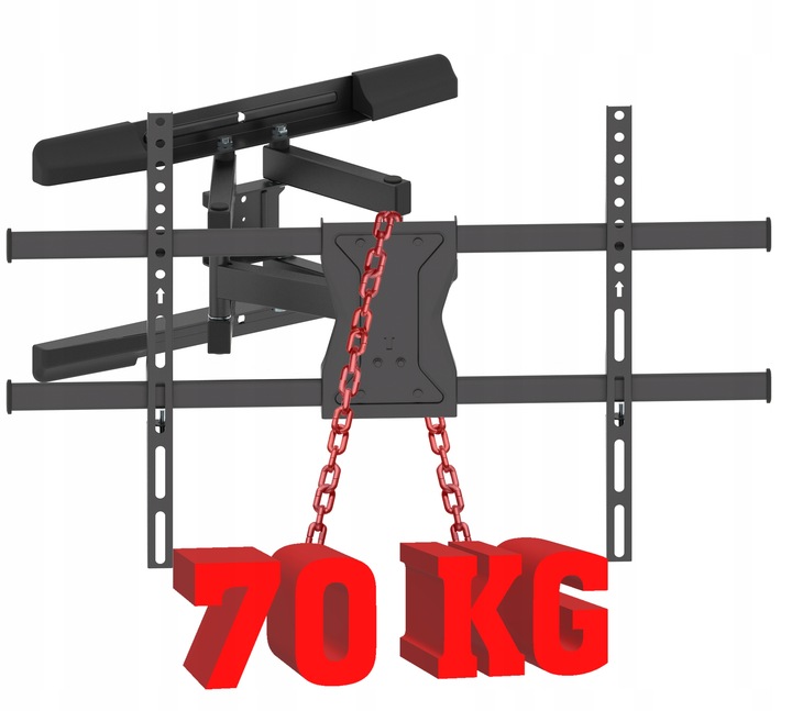 Extra Mocny Uchwyt do Telewizora 43-90 cali 70kg Wieszak TV