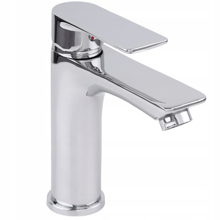 Bateria umywalkowa stojąca srebrna kran do łazienki chrom YOKA HOME