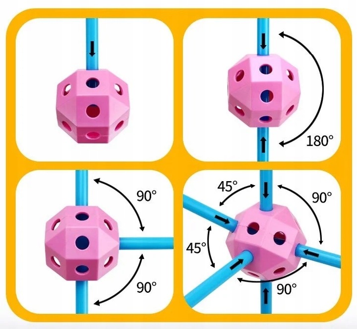 SŁOMKI KLOCKI KONSTRUKCYJNE DUŻE DO BUBOWANIA BAZY 340 elem.