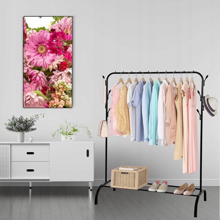 WIESZAK STOJAK NA UBRANIA BUTY STOJĄCY PODŁOGOWY LOFT METALOWY