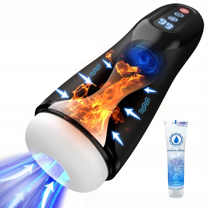 Automatyczne masturbator meski z funkcją ssania, wibracji, ogrzewania