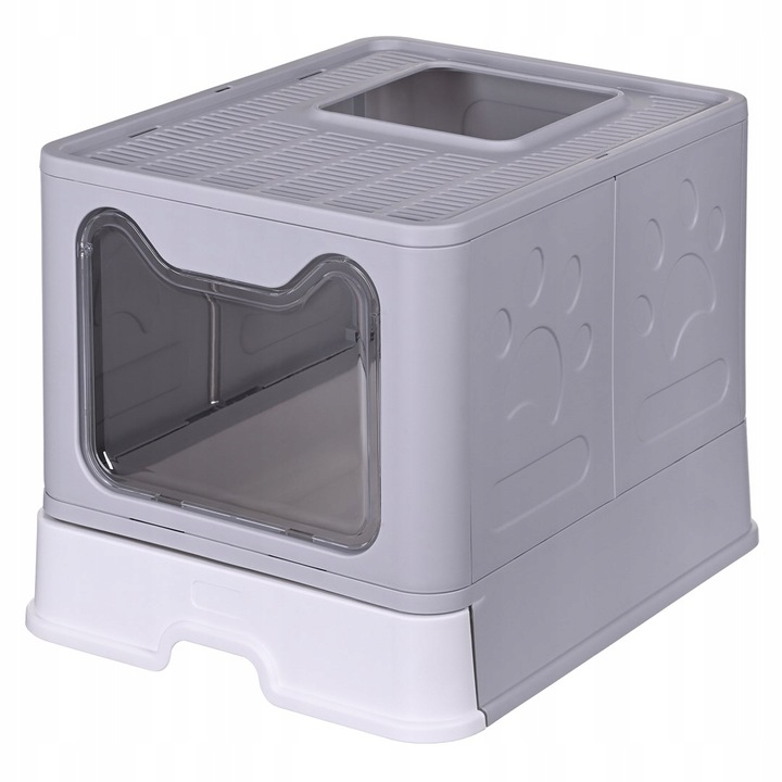 Kuweta dla kota zamknięta duża XL z szufladą i łopatką na żwirek DIAMENTIQ