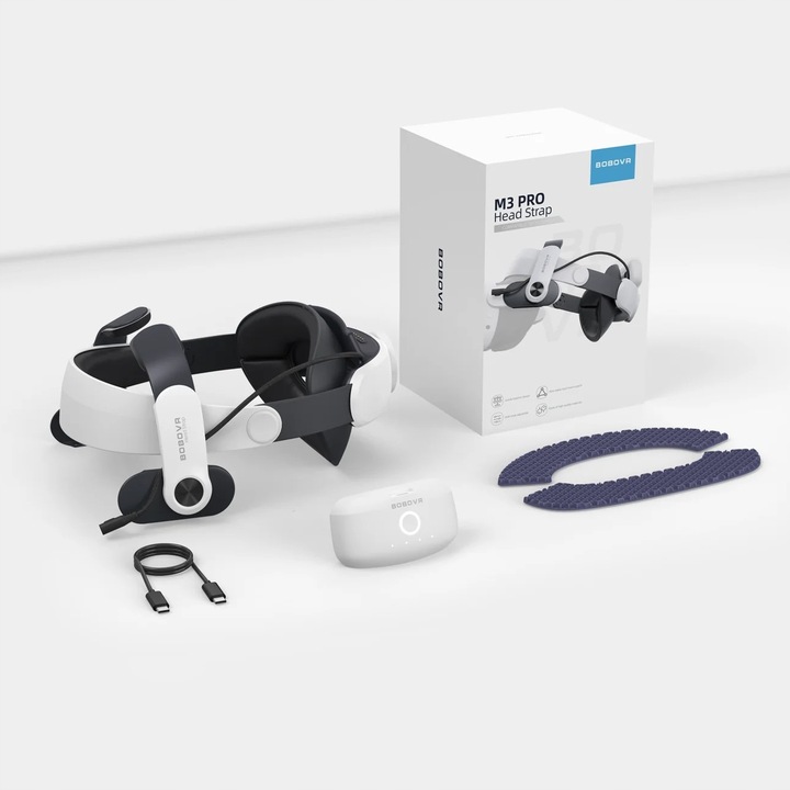 Pasek Odciążający BOBOVR M3 Pro Oculus Meta Quest 3/3s z Baterią Zasilaniem
