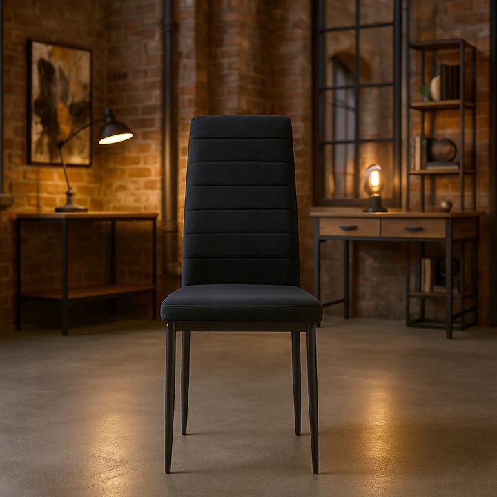 KRZESŁO PIKOWANE WELUR SALON JADALNIA KUCHNIA WYSOKIE MARK KT118