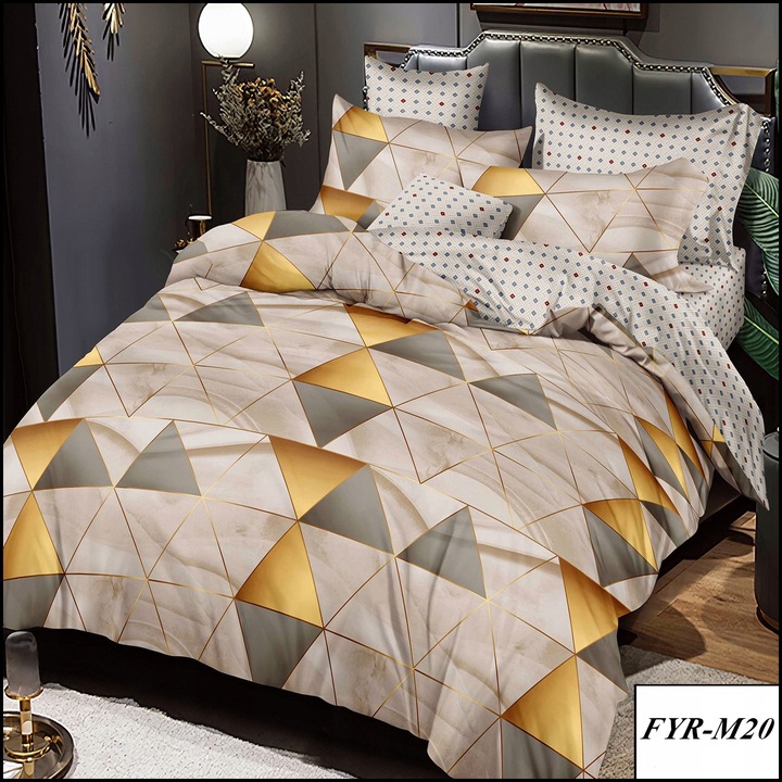 GRUBA DWUSTRONNA POŚCIEL FLANELOWA 160x200 2 POSZEWKI 70x80 FLANELA KOMPLET