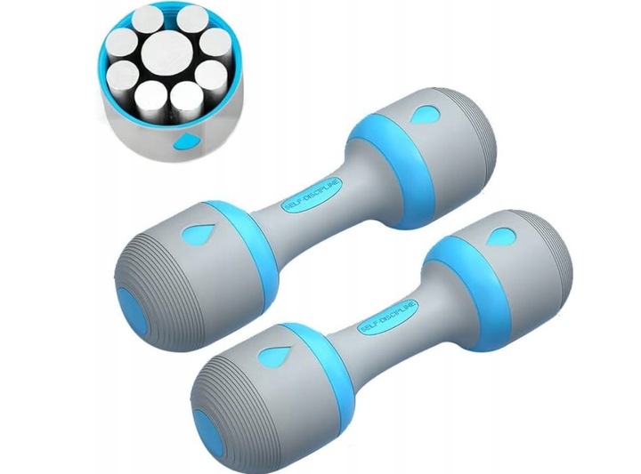 HANTLE REGULOWANE 2 X 5 KG ZESTAW STAL ANTYPOŚLIZGOWE SOLIDNE 10 KG