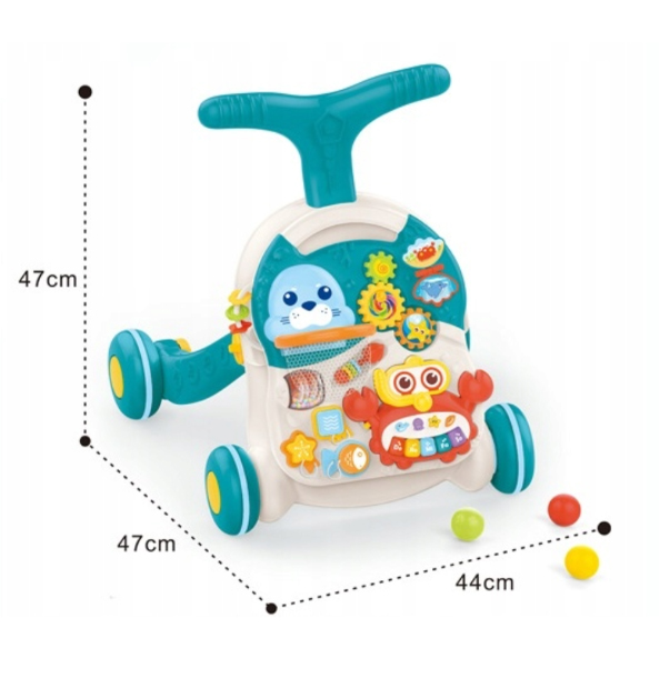 CHODZIK PCHACZ INTERAKTYWNY STOLIK EDUKACYJNY 5w1B