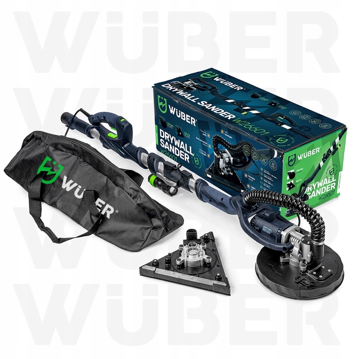 SZLIFIERKA DO GIPSU GŁADZI TYNKU ŻYRAFA LED DWIE GŁOWICE PAPIER 24x