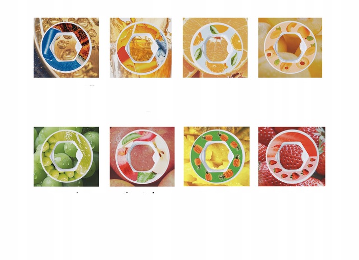 Smakowa Butelka na wodę 700 ml z 8 Kapsułkami - Bez Cukru i Kalorii