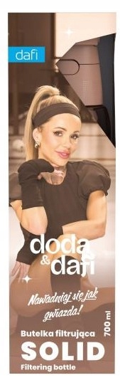 DAFI SOLID Butelka filtrująca wodę z wkładem filtr DODA Mocha Mousse