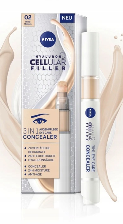 NIVEA Cellular Filler Krem korygujący cienie pod oczami kolor naturalny 4ml
