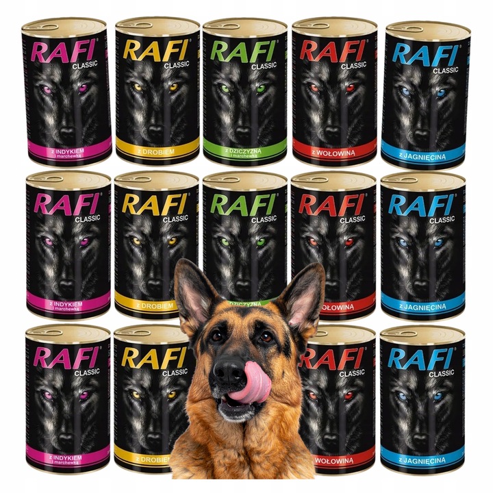 DOLINA NOTECI RAFI CLASSIC mokra karma PUSZKI DLA PSA mix smaków