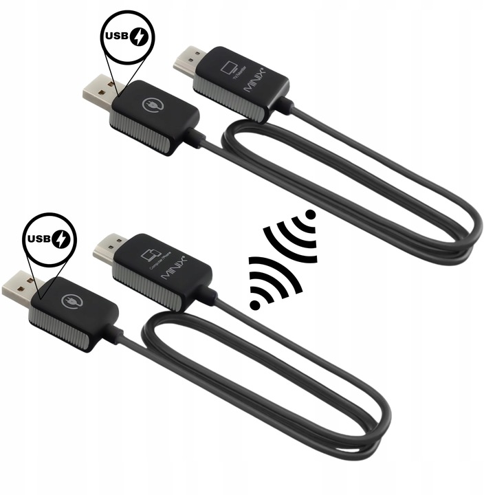 Bezprzewodowy transmiter obrazu, wideo, HDMI, Full HD, 50m, MINIX H1