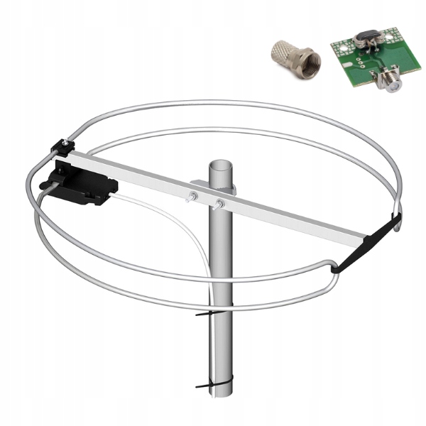 Antena radiowa zewnętrzna DL-1 RUZ B dookólna FM symetryzator Dipol