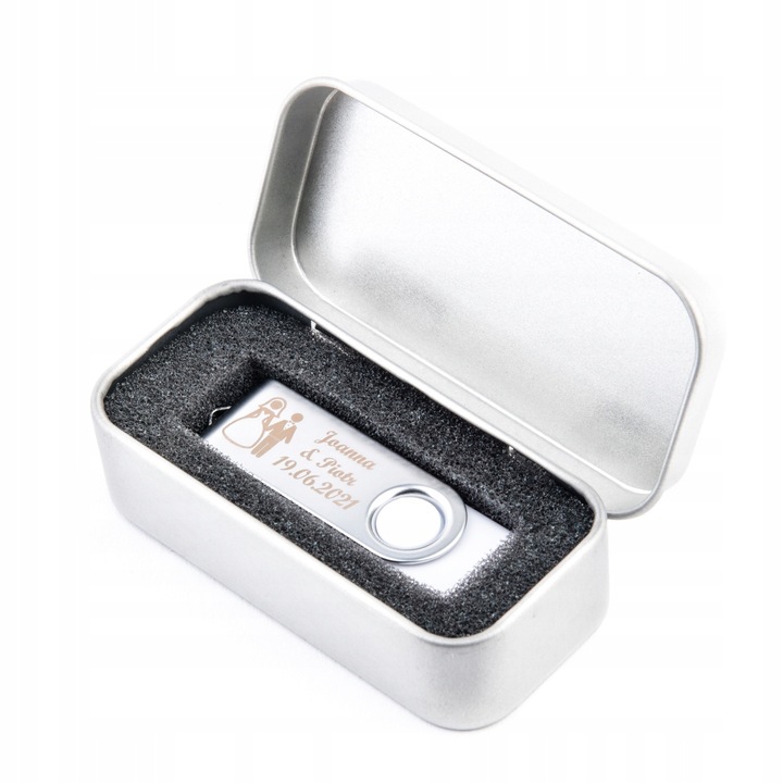 Pendrive 64 GB USB 2.0 pudełko + GRAWER ŚLUBNY