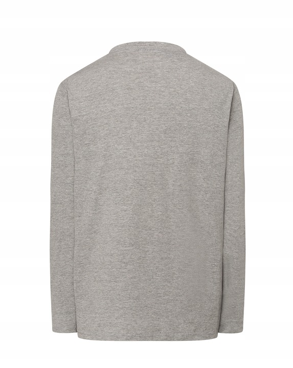 Podkoszulek męski z długim rękawem BAWEŁNIANY SZARY bez ocieplenia #L