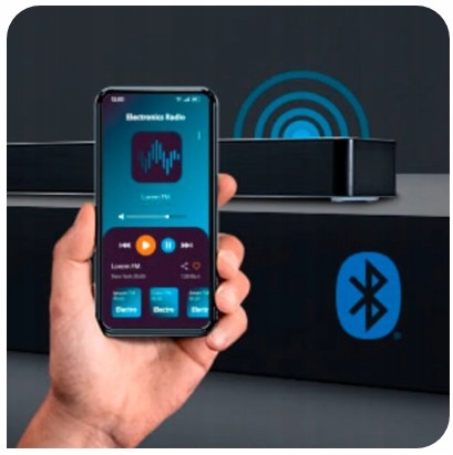 Niemiecki Soundbar Medion MD10450 2.0 60 W czarny Kino Domowe Do Telewizora