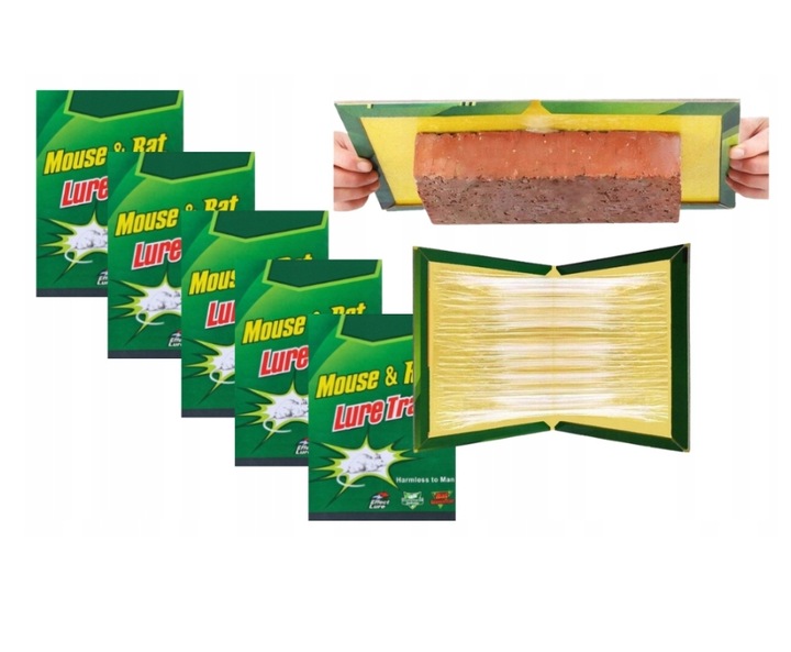 50x LEP na myszy SZCZURY silna pułapka MOCNY KLEJ Aromat MYSZOŁAPKA