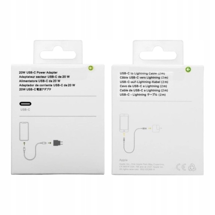 SZYBKA ŁADOWARKA KOSTKA 20W DO APPLE IPHONE X 11 12 13 14 15 ZASILACZ USB-C