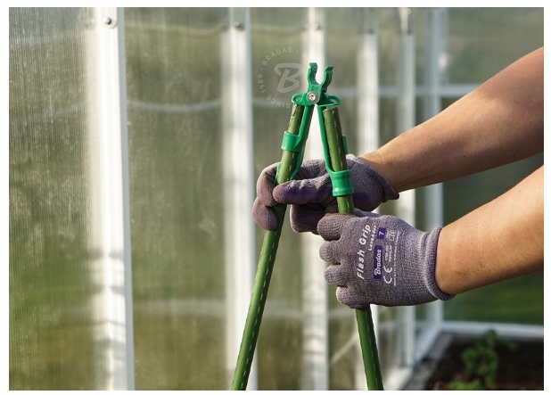 Podpora siatka do ogórków Pomidorów TYCZKA PALIK 7 Tyczek 150cm + Akcesoria