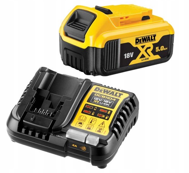 DCB1104P1 DEWALT ZESTAW ZASILAJĄCY ŁADOWARKA + 1 AKUMULATOR DCB184 18V