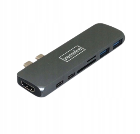 Hub USB-C Macbook 7w1 Adapter HDMI 4K USB 3.0 do Macbook Pro Air M1 M2 M3