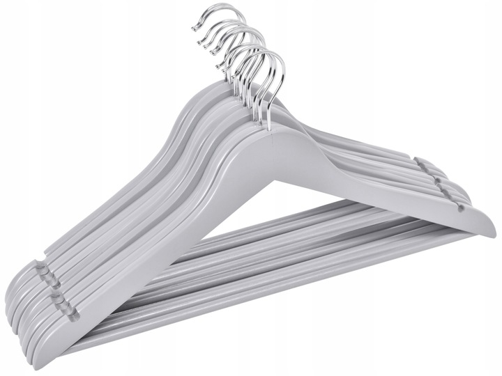 WIESZAK DREWNIANY SZARY NA UBRANIA WIESZAKI UBRANIOWE DREWNIANE 10