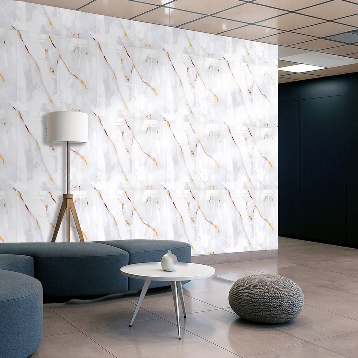 x10 SAMOPRZYLEPNY PANEL ŚCIENNY MARMUR PCV LAMINAT POŁYSK 3D Płytki 30x60