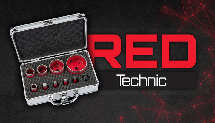 Zestaw 9 OTWORNIC Koronek 6-68 mm Otwornica Diamentowa Adapter HEX M14