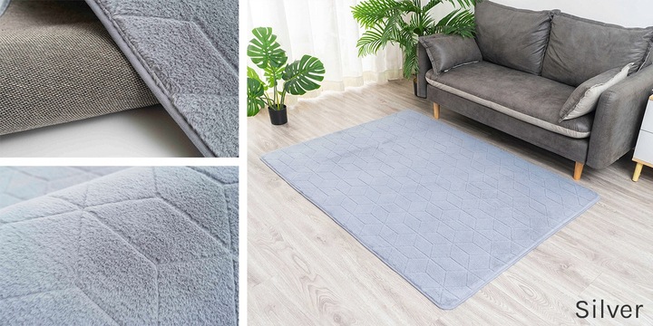 Dywan Rabbit 3D pluszowy miękki jedwabisty futro królika 120x170