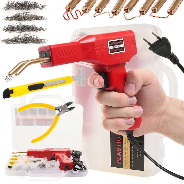 ZESTAW DO NAPRAWY ZDERZAKÓW ELEMENTÓW PLASTIKOWYCH ZSZYWACZ ZSZYWKI