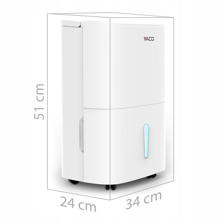 Osuszacz powietrza Pochłaniacz wilgoci 30L/24h WiFI TIMER 4l poj.