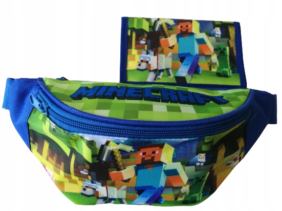 Saszetka Nerka MINECRAFT + PORTFEL Na Prezent