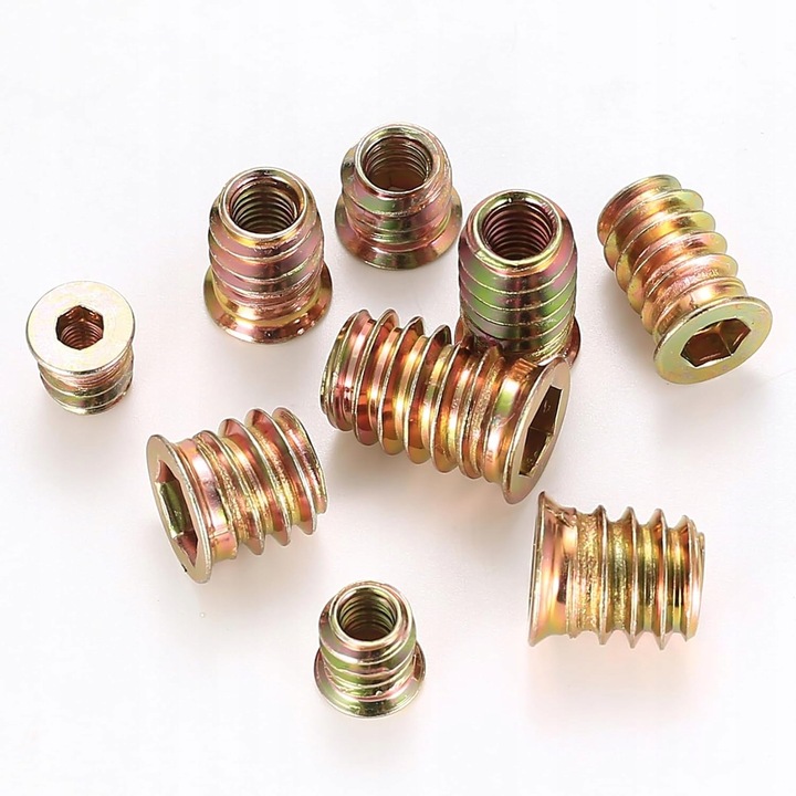 MUFA DWUGWINTOWA DO DREWNA WKRĘT WPUSTKA M4/M5/M6/M8 ZESTAW 155 SZTUK