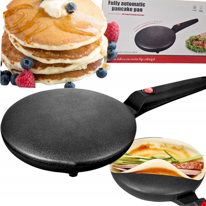 NALEŚNIKARKA ELEKTRYCZNA SZYBKA PATELNIA DO NALEŚNIKÓW BEZ UŻYCIA