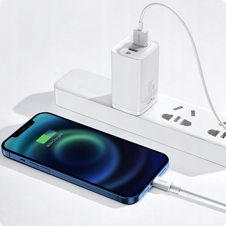 BASEUS KABEL PRZEWÓD USB LIGHTNING DO IPHONE 2.4A BEZPIECZNY MOCNY 1M