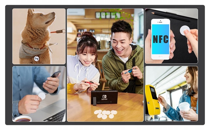 ZNACZNIK KART NFC PUSTE ZNACZNIK TAGI Z CHIPAMI NFC MONETY KARTA NFC 50 SZT