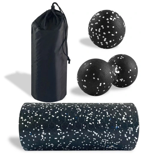 Walek do masazu plecow roler gładki fitness Zestaw