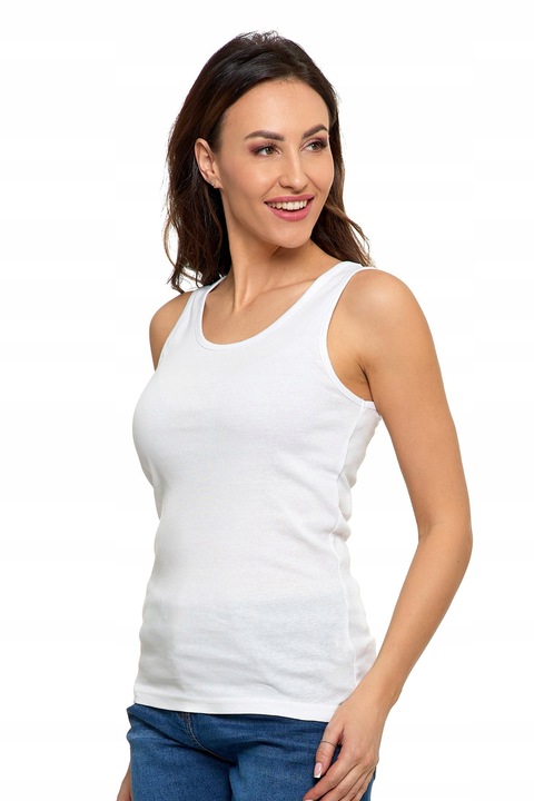 3x DAMSKI Tank TOP Bawełniany Moraj Podkoszulka Zestaw Komplet 3szt r. S